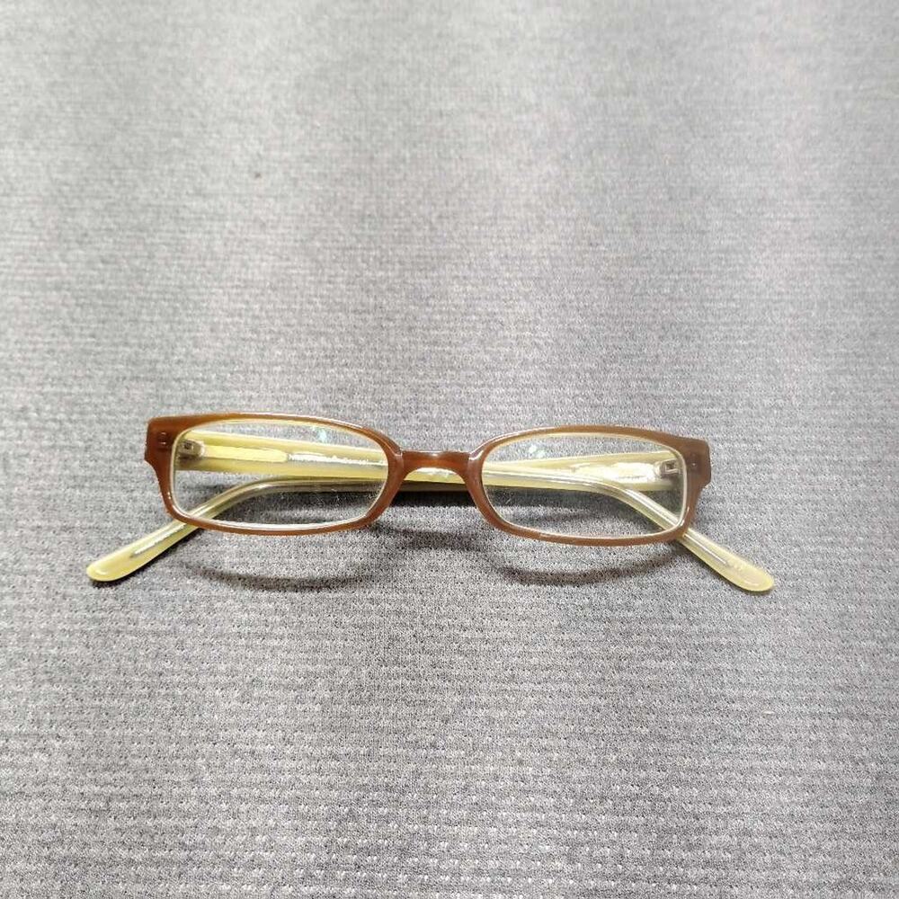Nicole Miller Damsel Cocoa Lime Eyeglasses Frames Brown Yellow 50-20-145mm